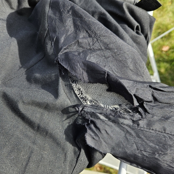 Marc Jacobs light black denim moto jacket size small FLAWED PLEASE READ - Picture 6 of 8